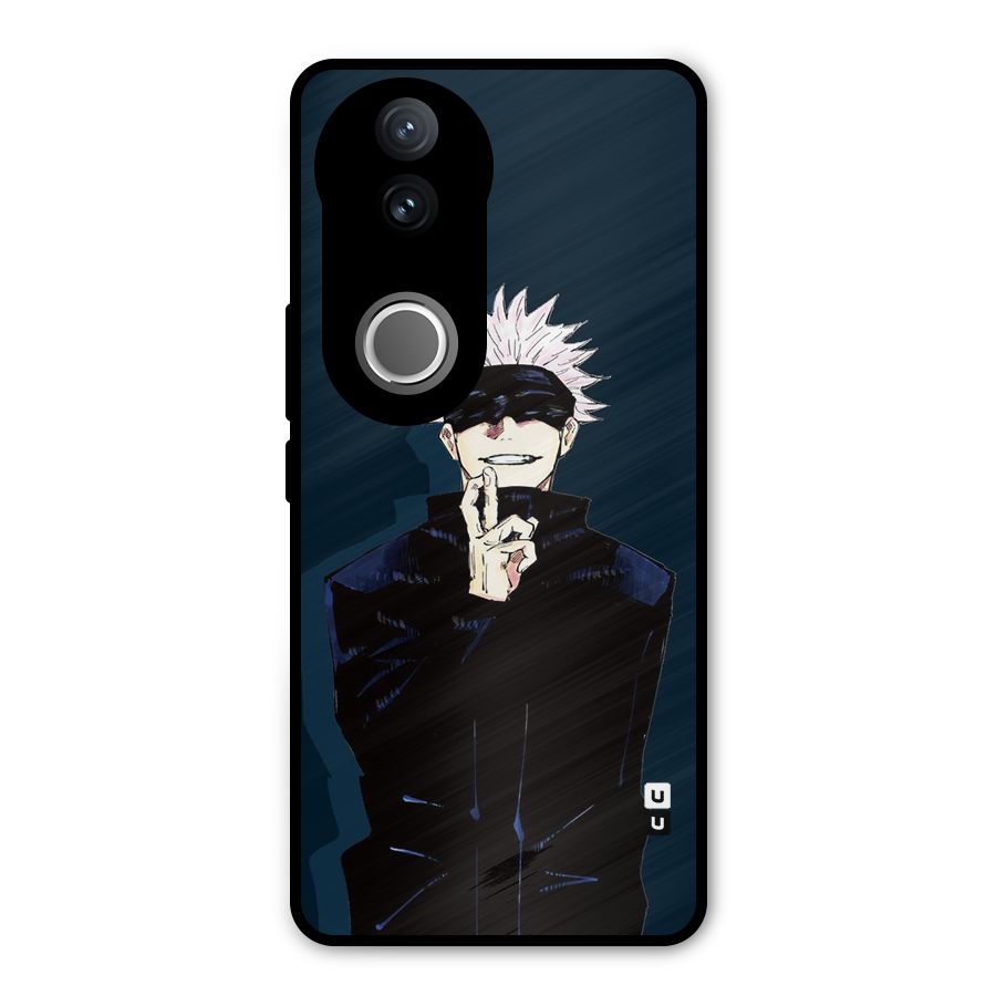 Satoru Gojo Metal Back Case for Vivo V50e