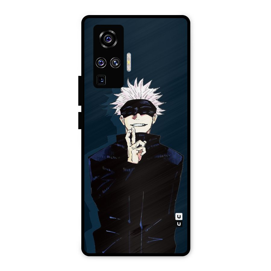 Satoru Gojo Metal Back Case for Vivo X50 Pro