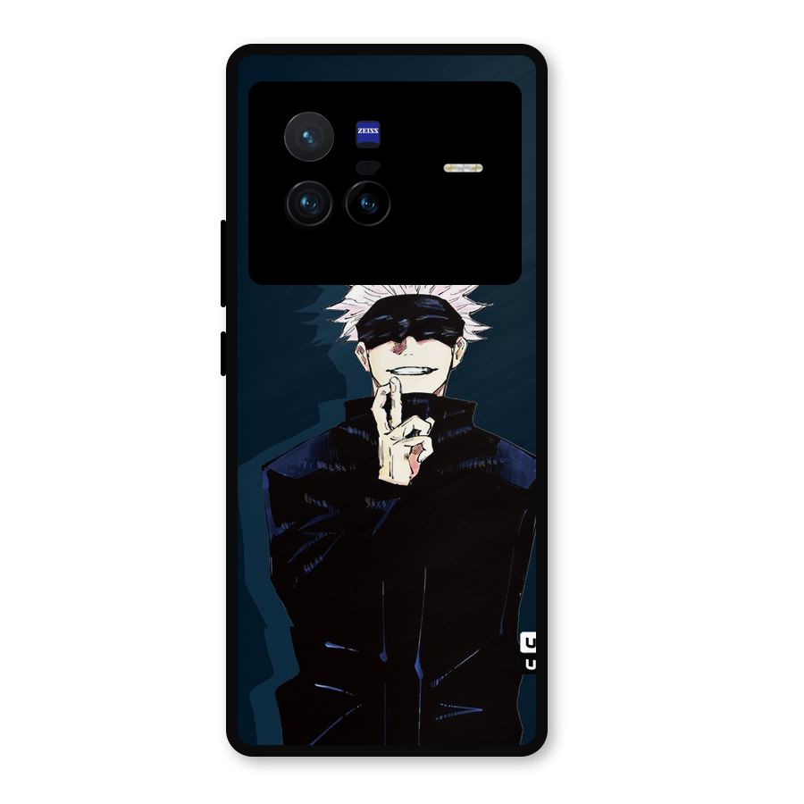 Satoru Gojo Metal Back Case for Vivo X80