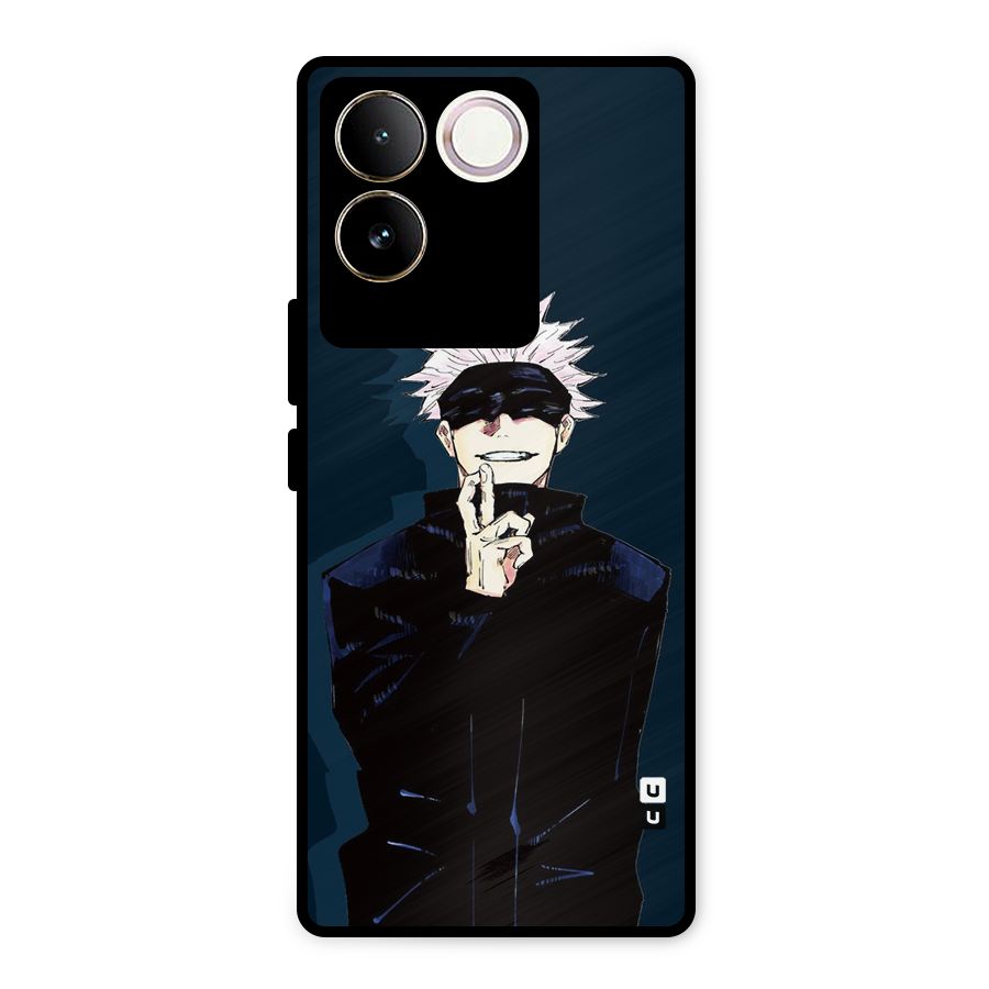 Satoru Gojo Metal Back Case for iQOO Z7 Pro