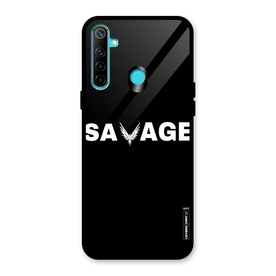 Savage Glass Back Case for Realme 5