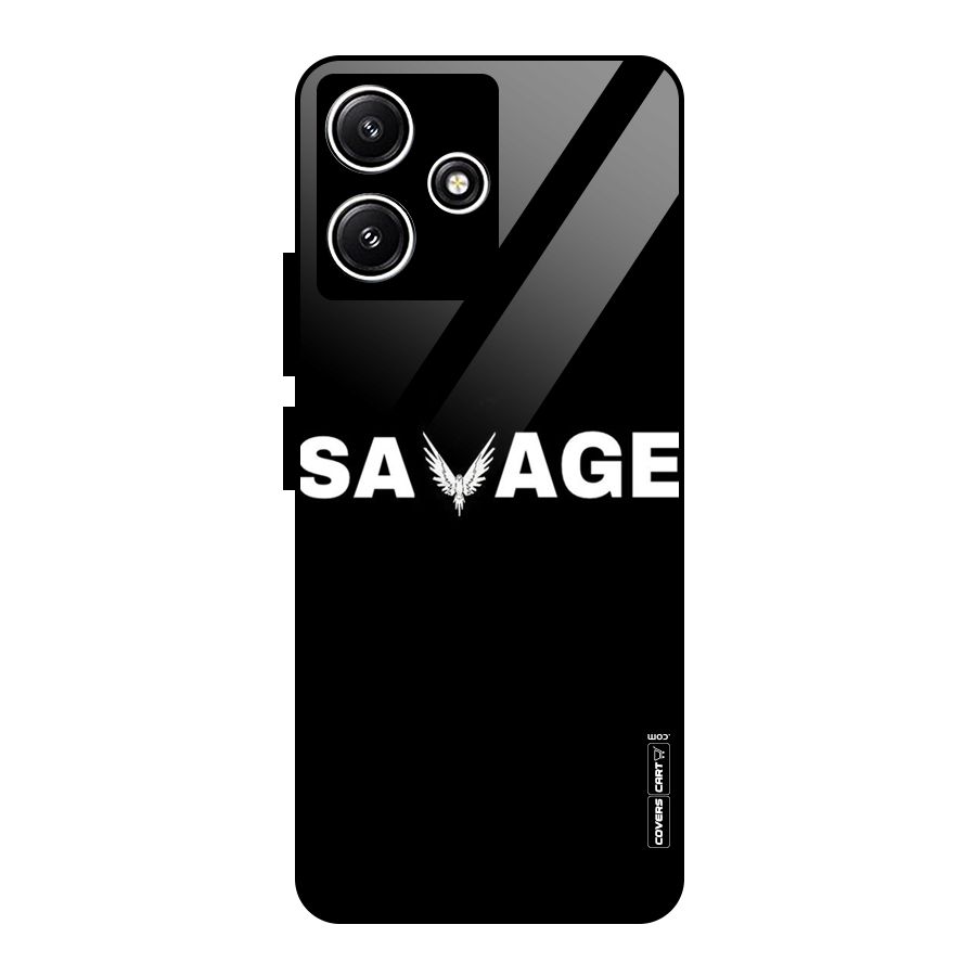 Savage Glass Back Case for Redmi 12 5G