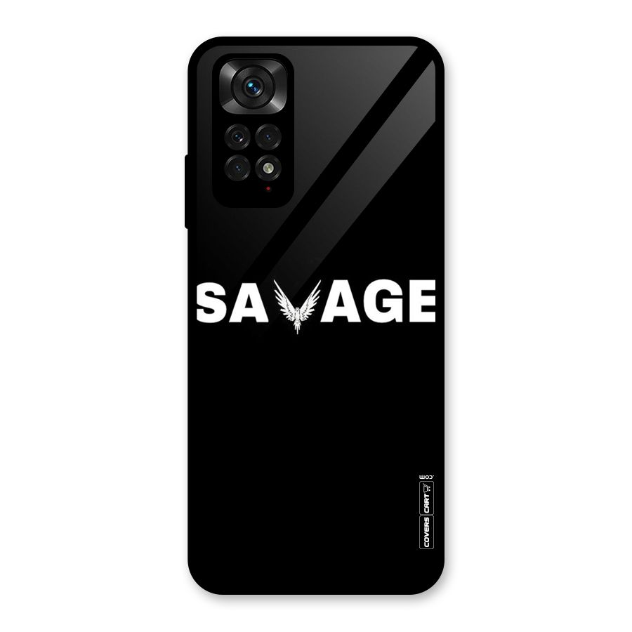 Savage Glass Back Case for Redmi Note 11S