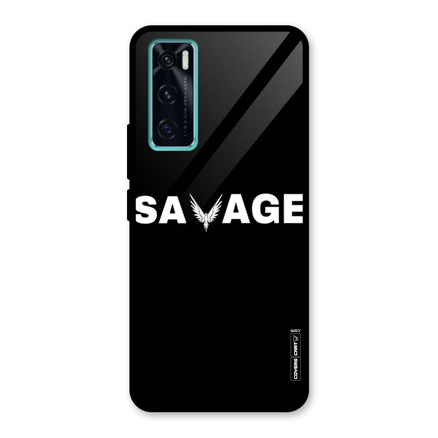Savage Glass Back Case for Vivo V20 SE