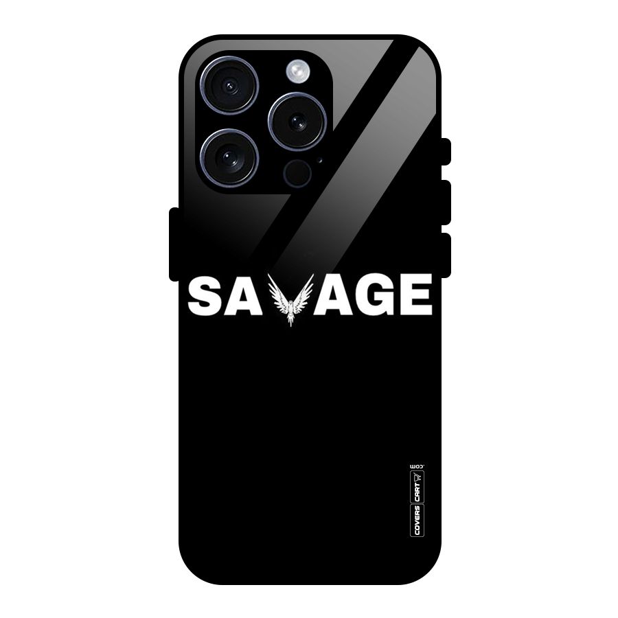 Savage Glass Back Case for iPhone 15 Pro