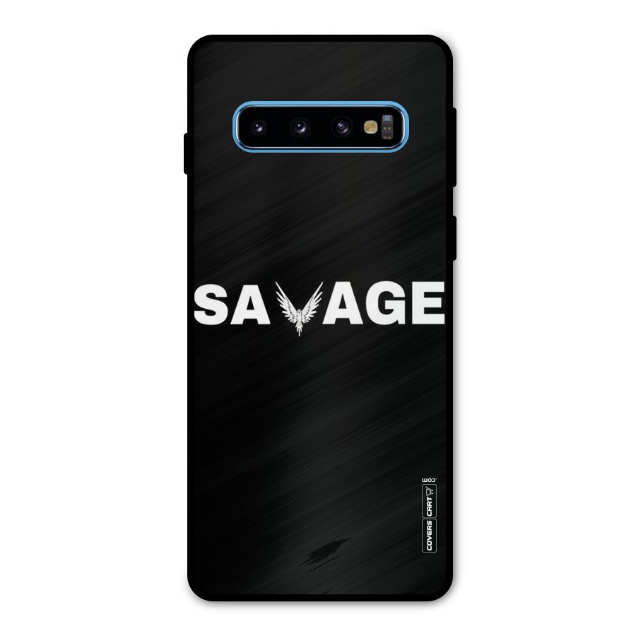 Savage Metal Back Case for Galaxy S10
