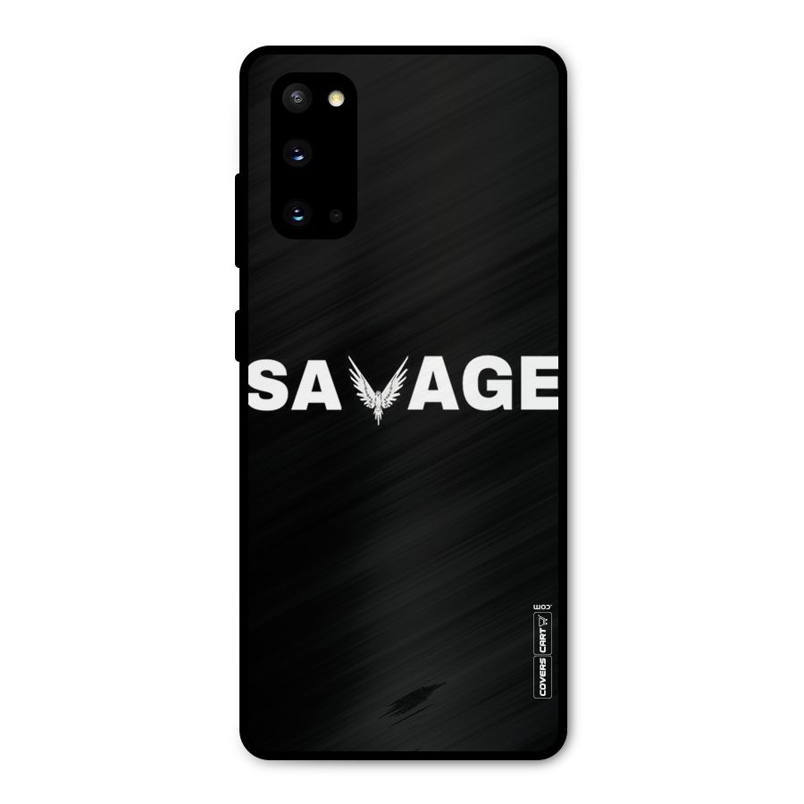 Savage Metal Back Case for Galaxy S20