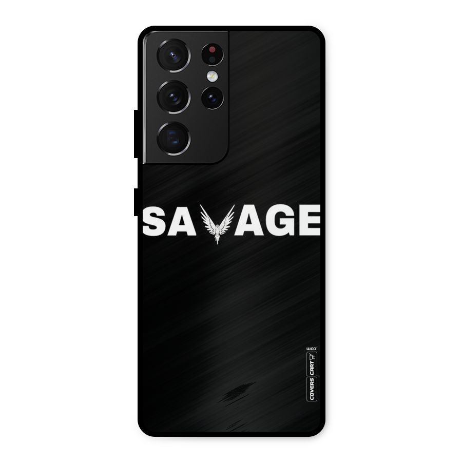 Savage Metal Back Case for Galaxy S21 Ultra 5G