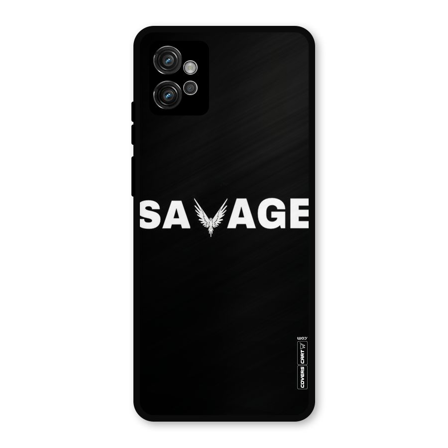 Savage Metal Back Case for Moto G32