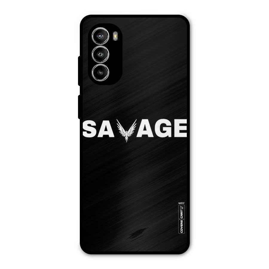Savage Metal Back Case for Moto G52