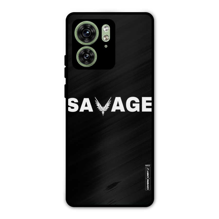 Savage Metal Back Case for Motorola Edge 40 5G