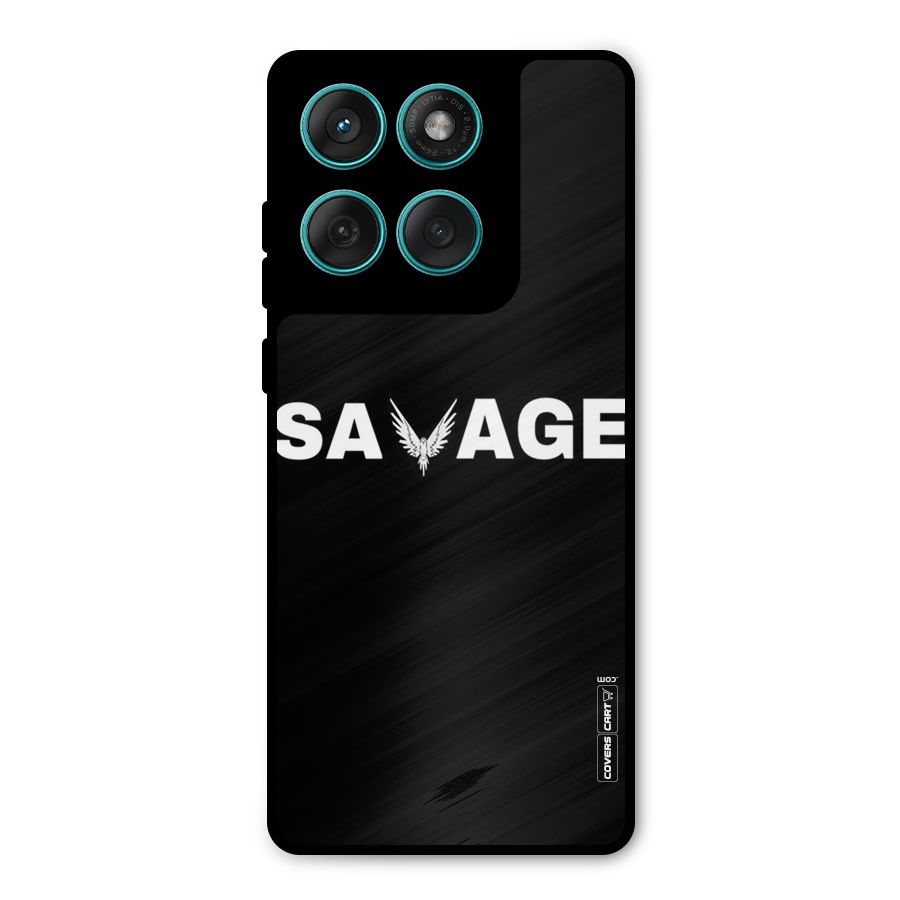 Savage Metal Back Case for Motorola Edge 60