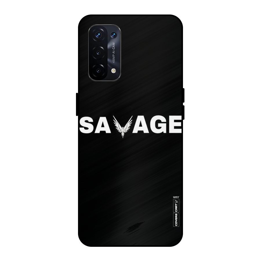 Savage Metal Back Case for Oppo A74 5G