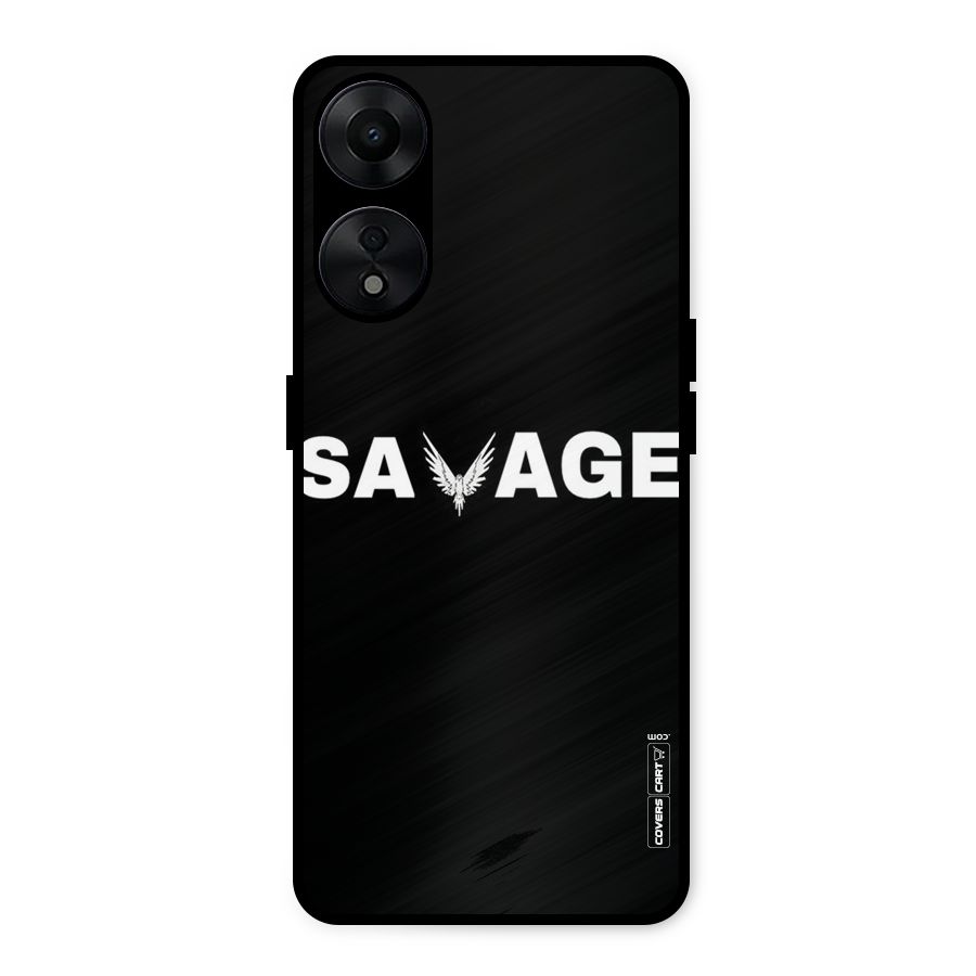 Savage Metal Back Case for Oppo A78 5G