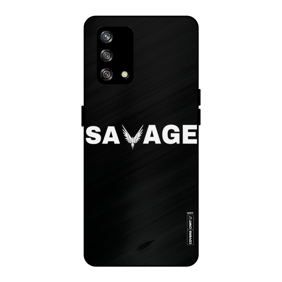 Savage Metal Back Case for Oppo F19