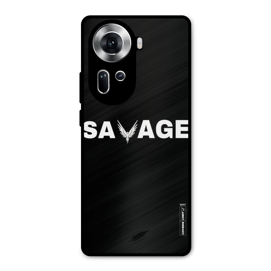 Savage Metal Back Case for Oppo Reno11 5G
