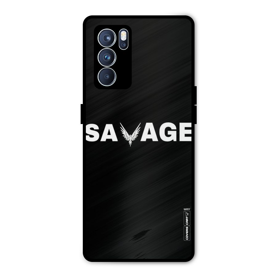 Savage Metal Back Case for Oppo Reno6 Pro 5G