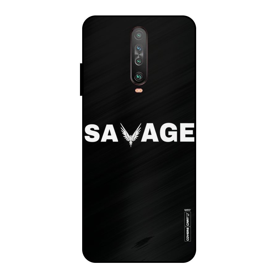 Savage Metal Back Case for Poco X2