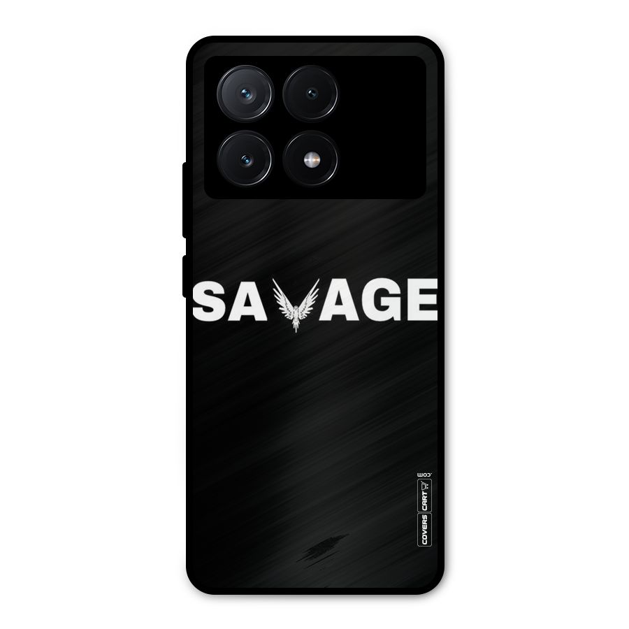 Savage Metal Back Case for Poco X6 Pro
