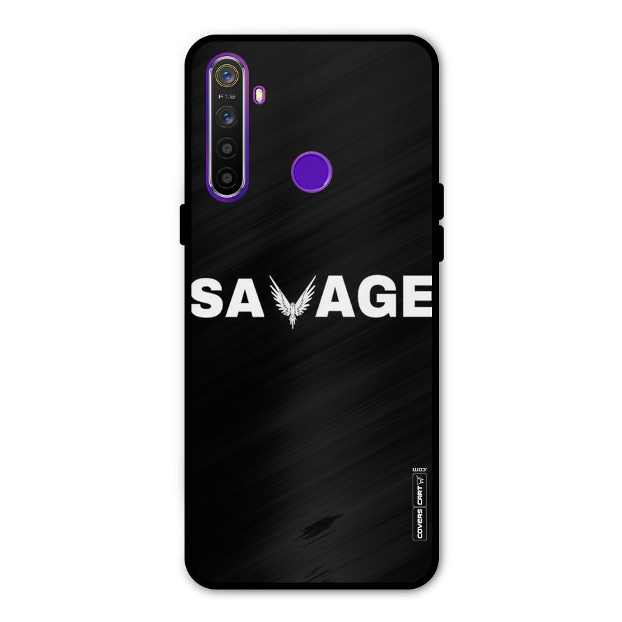 Savage Metal Back Case for Realme 5
