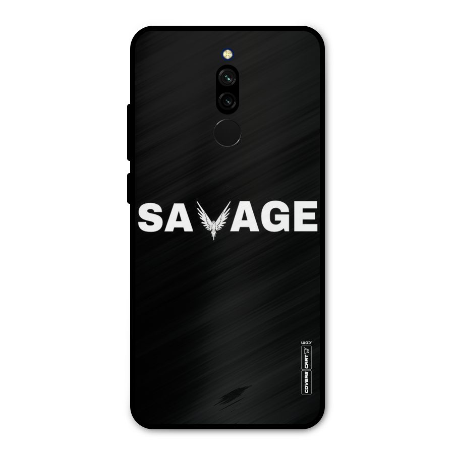 Savage Metal Back Case for Redmi 8