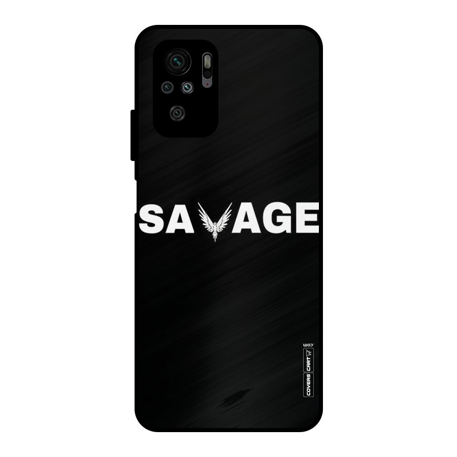 Savage Metal Back Case for Redmi Note 10S