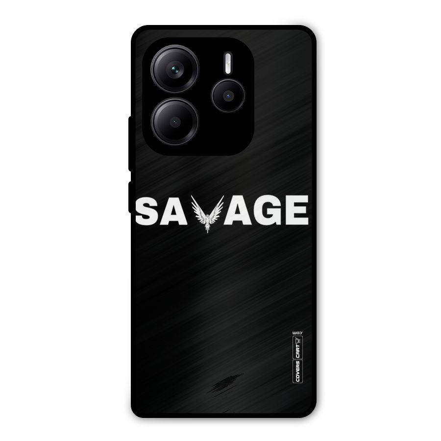Savage Metal Back Case for Redmi Note 14 5G