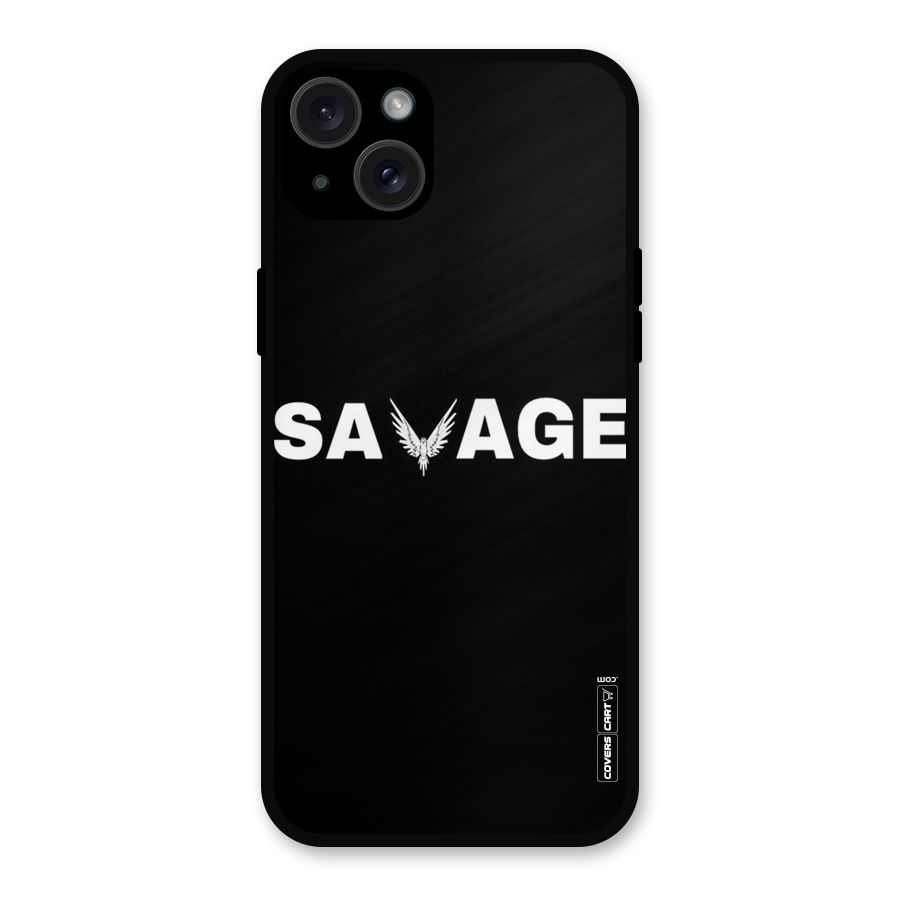 Savage Metal Back Case for iPhone 15 Plus
