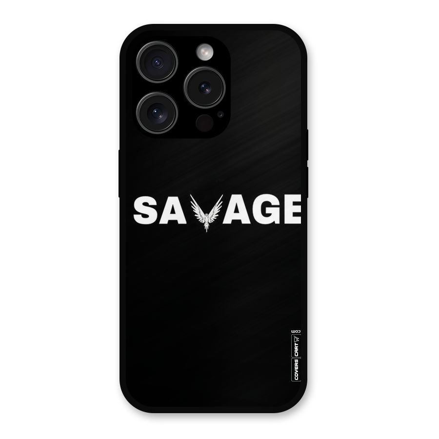 Savage Metal Back Case for iPhone 15 Pro