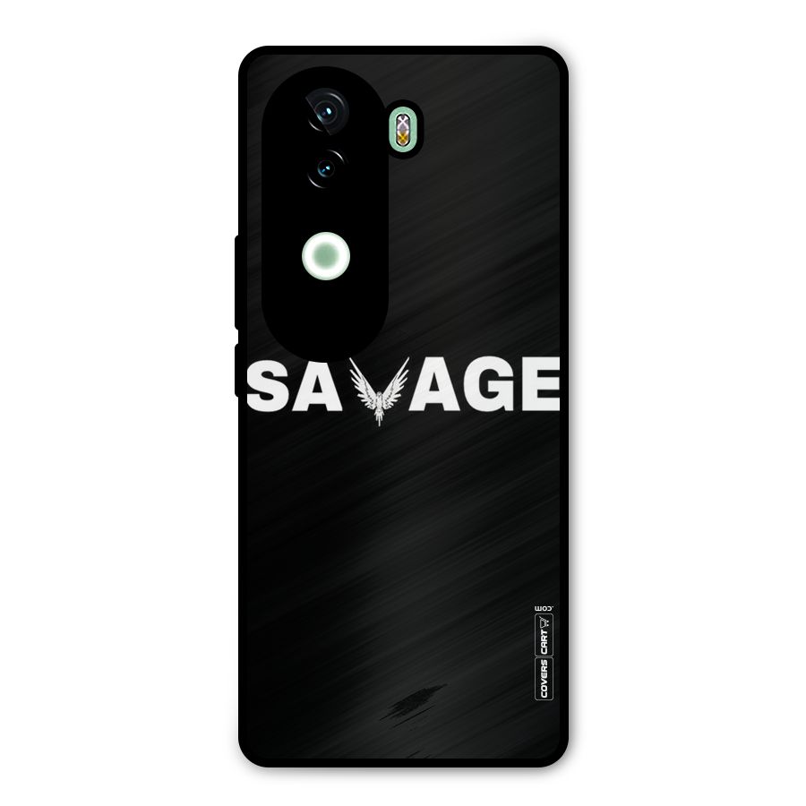 Savage Metal Back Case for iQOO Z9s
