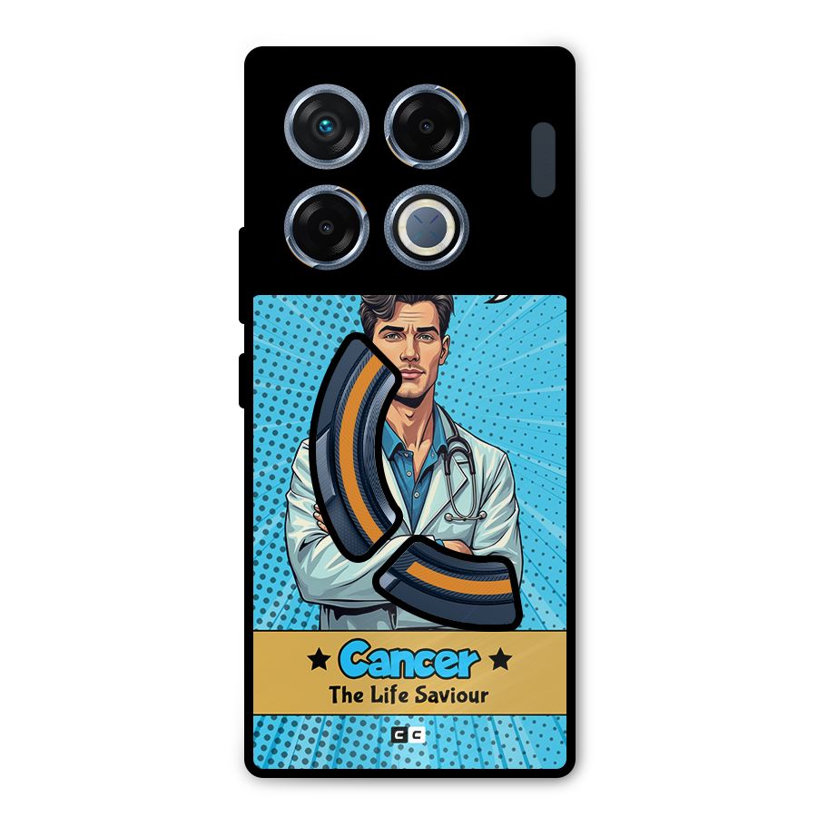 Saviour Cancer Metal Back Case for Infinix GT 20 Pro