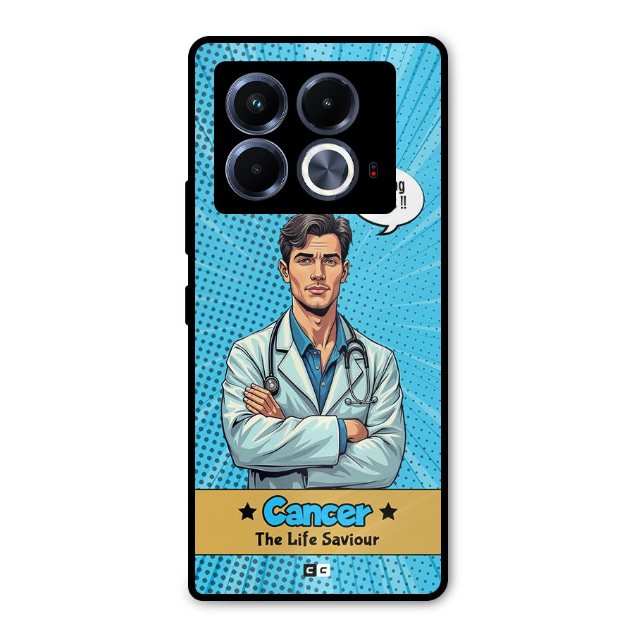 Saviour Cancer Metal Back Case for Infinix Note 40 5G