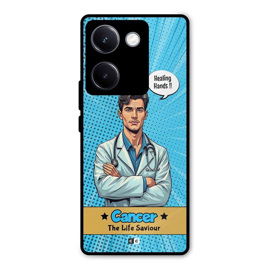 Saviour Cancer Metal Back Case for Vivo Y300 Plus