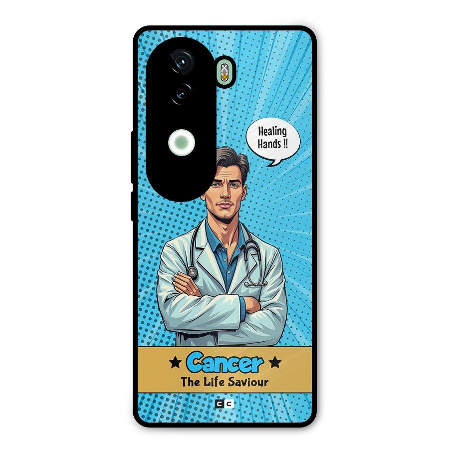Saviour Cancer Metal Back Case for iQOO Z9s