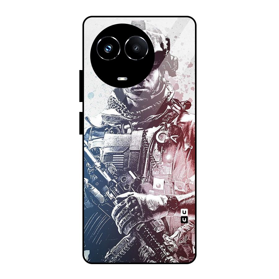 Saviour Glass Back Case for Realme 11X