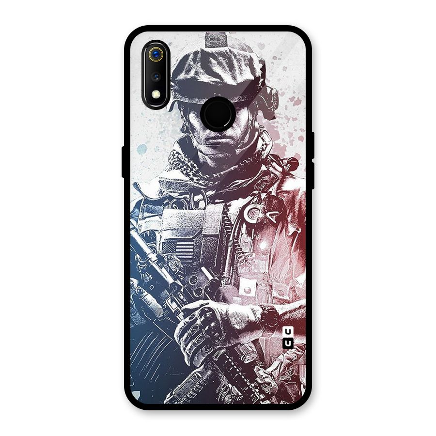 Saviour Glass Back Case for Realme 3i