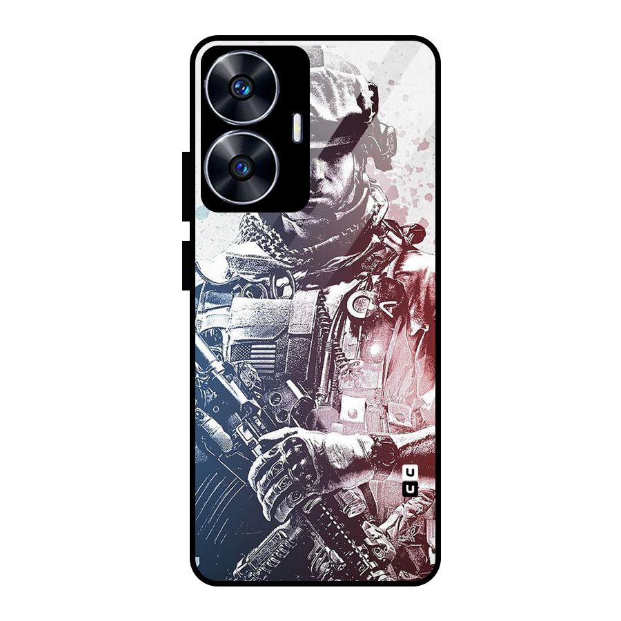 Saviour Glass Back Case for Realme Narzo N55