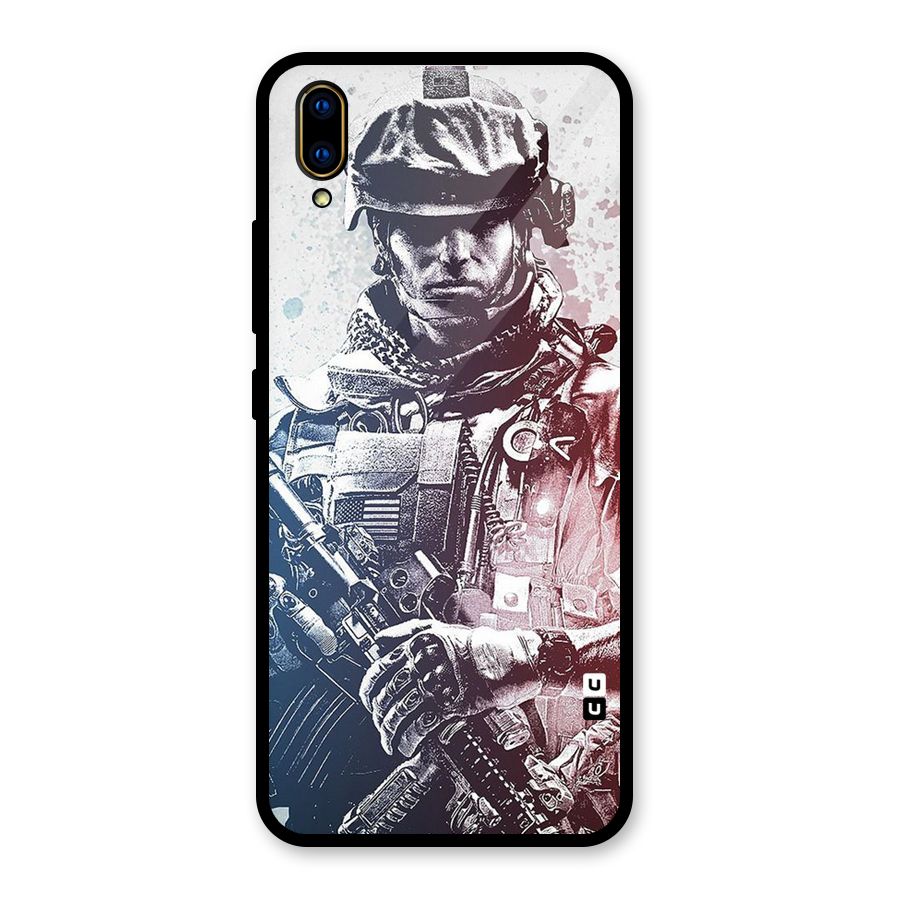 Saviour Glass Back Case for Vivo V11 Pro