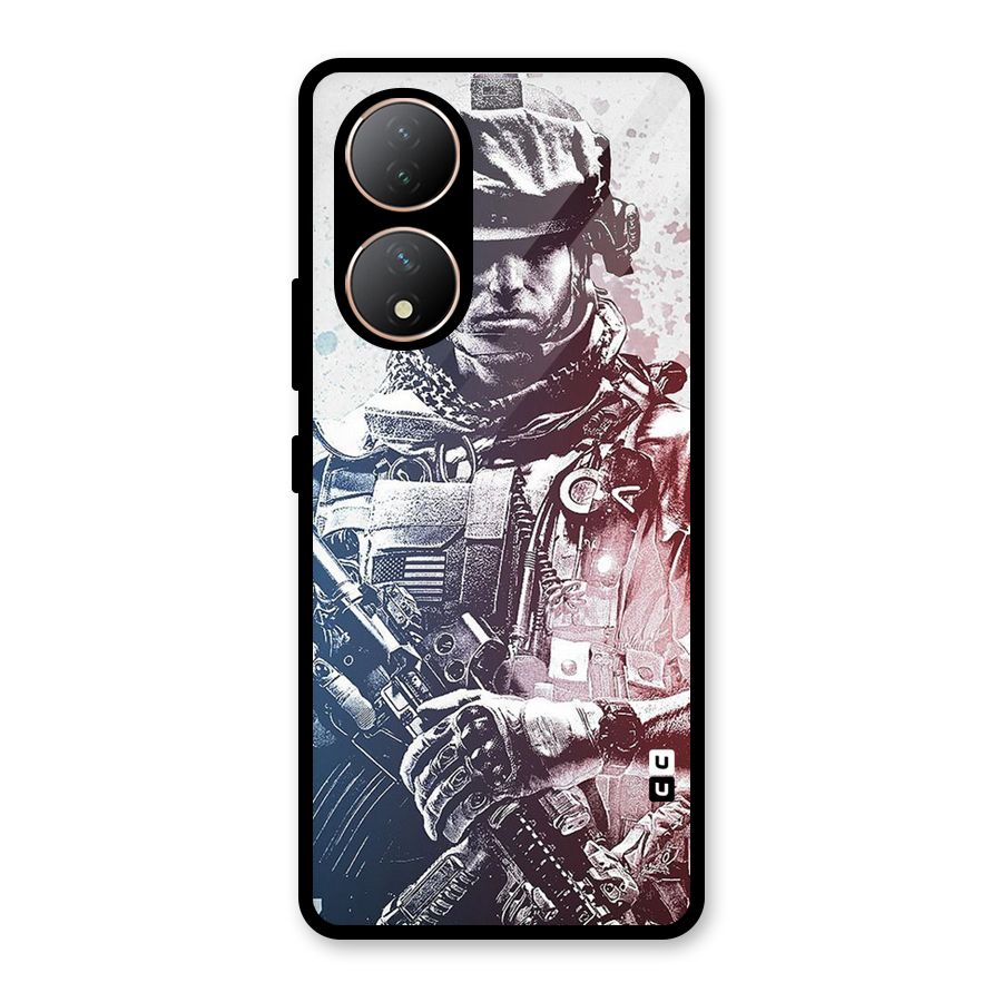 Saviour Glass Back Case for Vivo Y100A