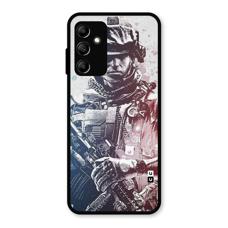 Saviour Metal Back Case for Galaxy A14 5G