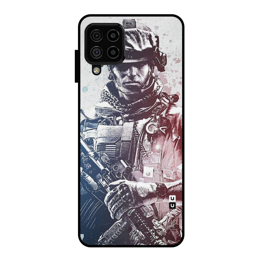 Saviour Metal Back Case for Galaxy A22 4G