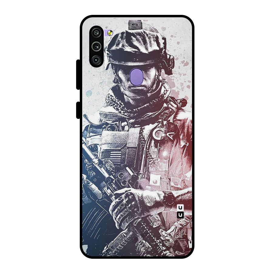Saviour Metal Back Case for Galaxy M11