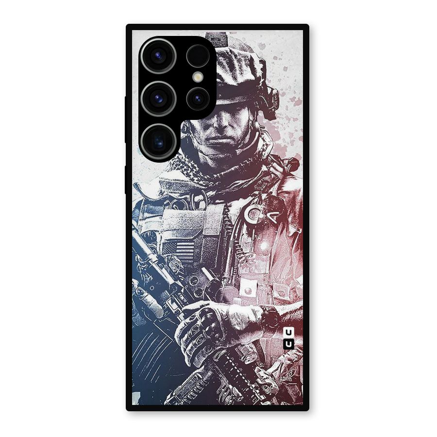 Saviour Metal Back Case for Galaxy S23 Ultra