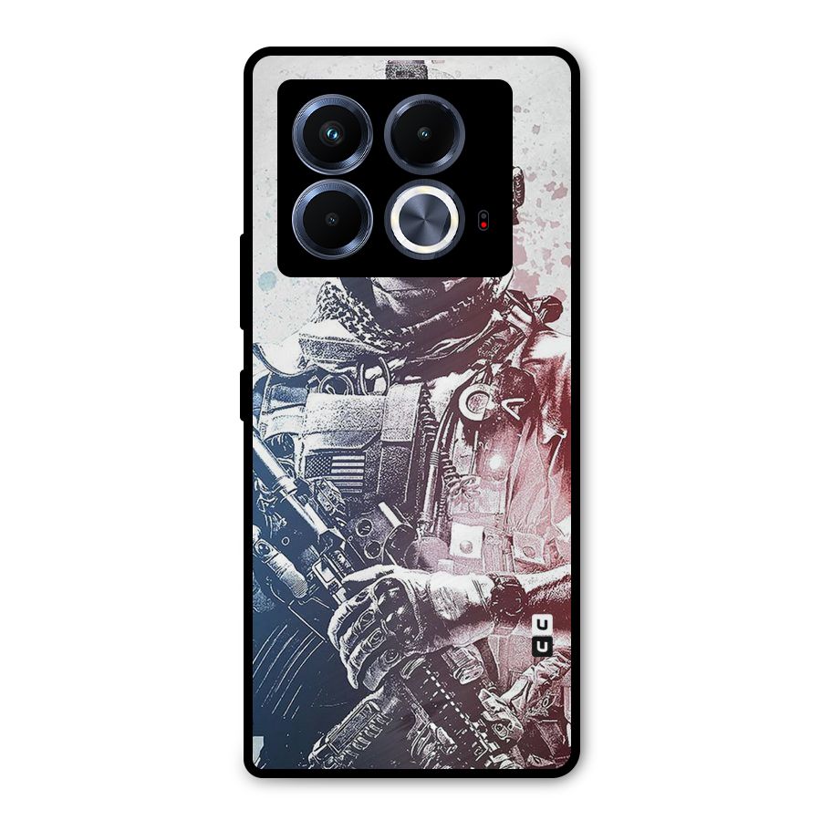 Saviour Metal Back Case for Infinix Note 40 5G
