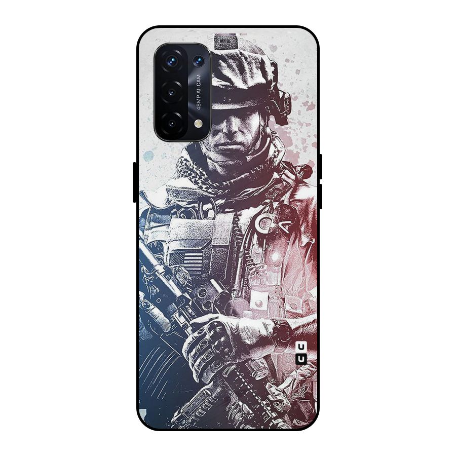 Saviour Metal Back Case for Oppo A74 5G