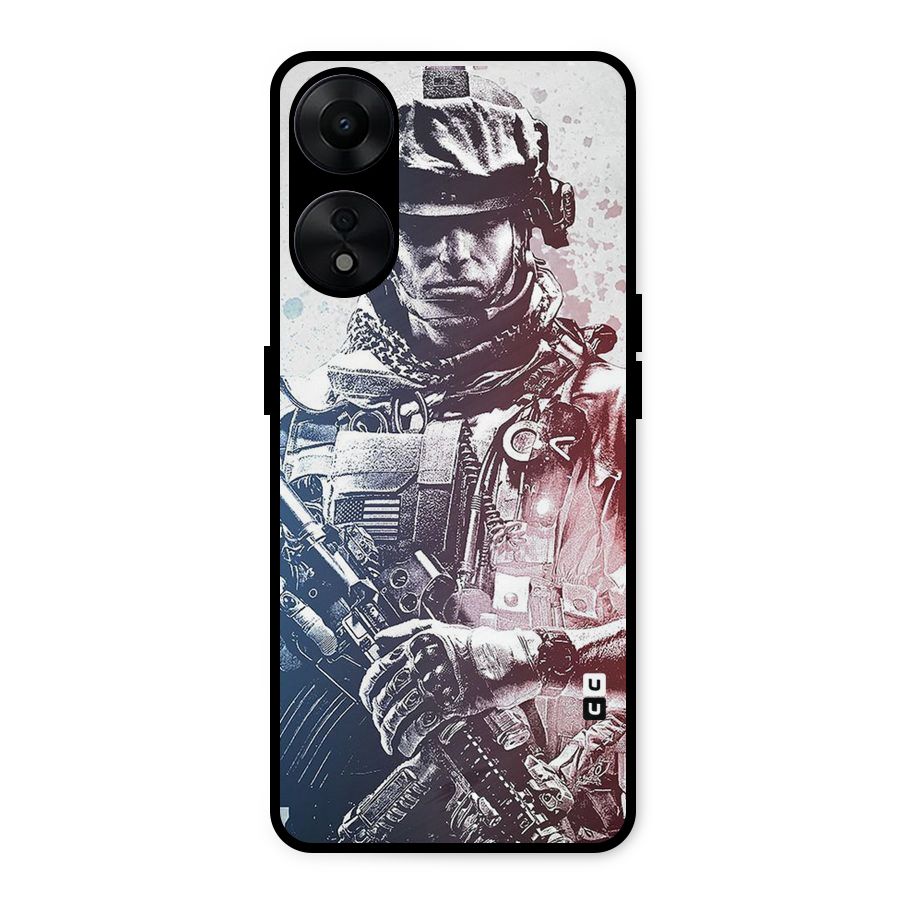 Saviour Metal Back Case for Oppo A78 5G