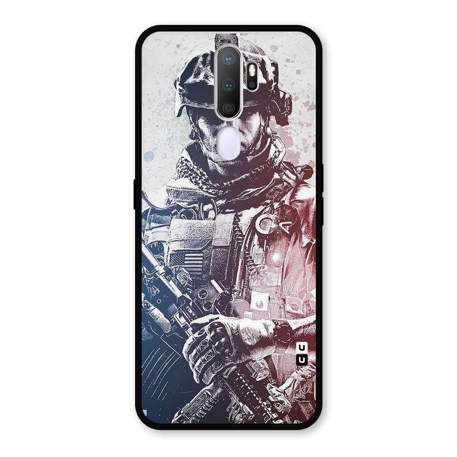 Saviour Metal Back Case for Oppo A9 (2020)