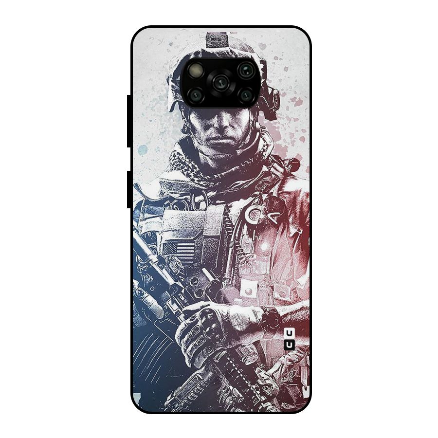Saviour Metal Back Case for Poco X3