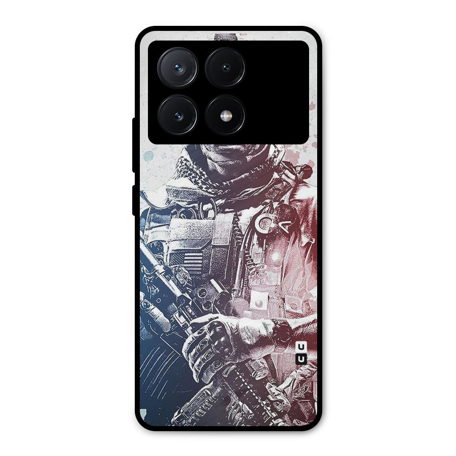 Saviour Metal Back Case for Poco X6 Pro