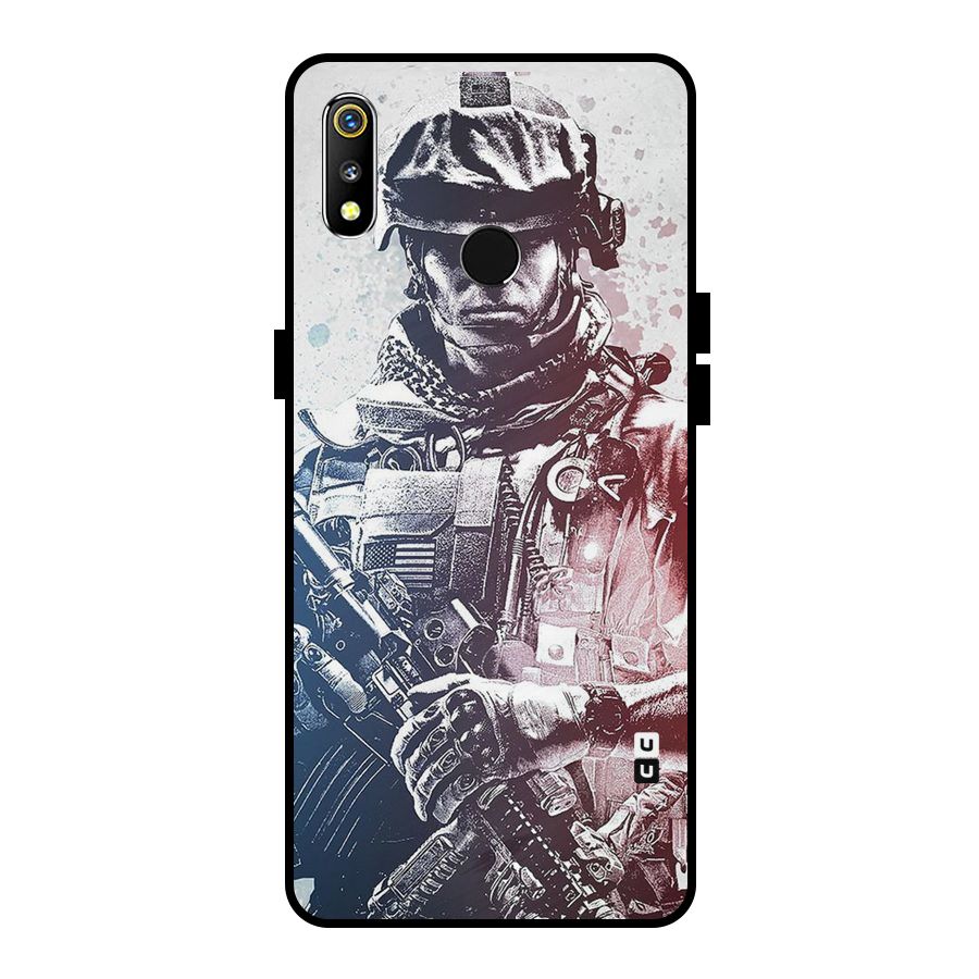 Saviour Metal Back Case for Realme 3